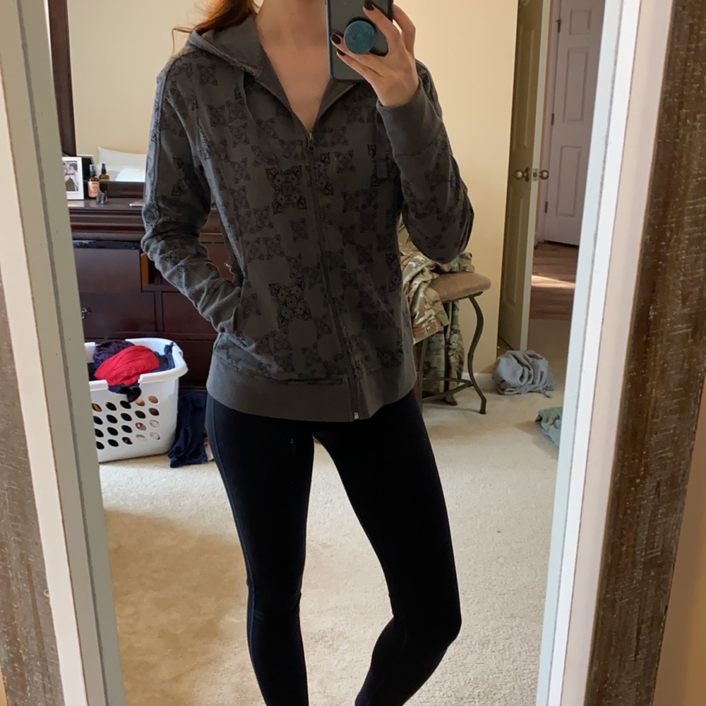 Charcoal zip up hoodie